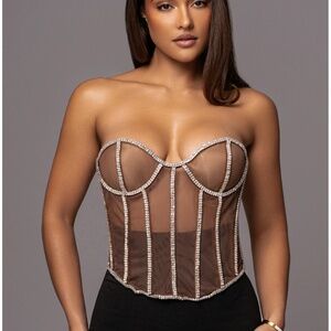 DARK LIMITED EDITION RHINESTONE CRYSTAL CORSET